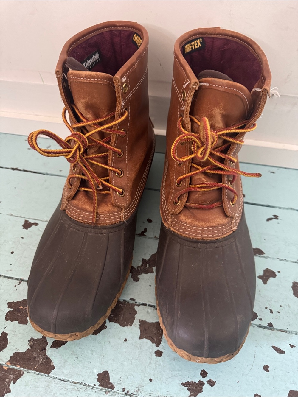 Vintage LLBean Boots Size KM (US 12M) 8" GORE-TEX Thinsulate Insulated Duck Boot